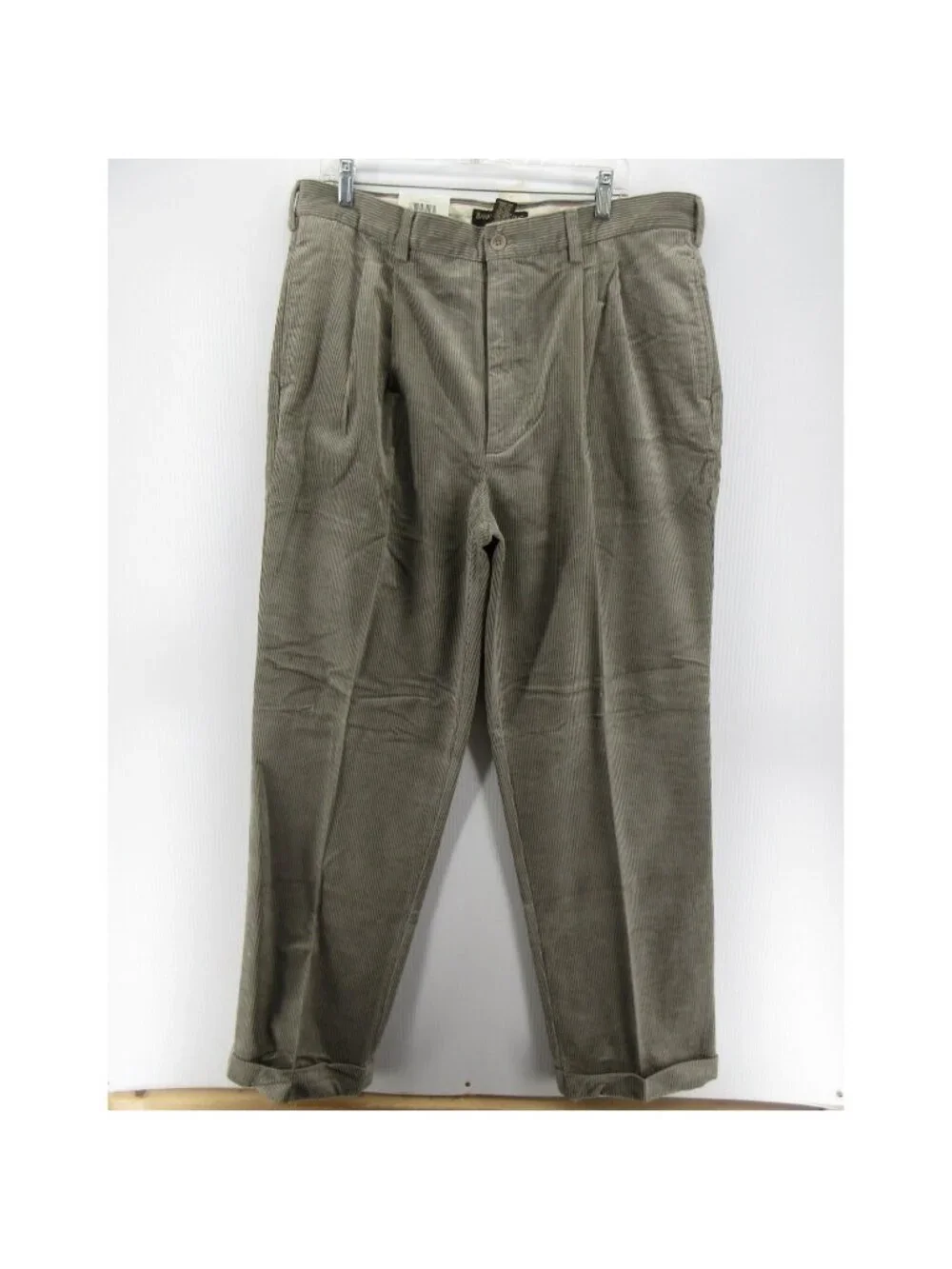 VTG Banana Republic Pants 40 L Smithfield Corduroy Relaxed Pleated NEW